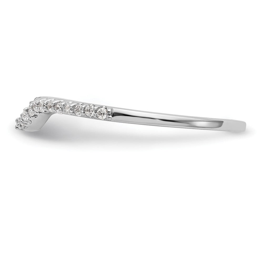 14K Weißgold Ehering mit Labor-gezüchteten VS/SI+ G+ Diamanten