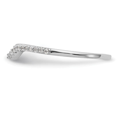 14K Weißgold Ehering mit Labor-gezüchteten VS/SI+ G+ Diamanten