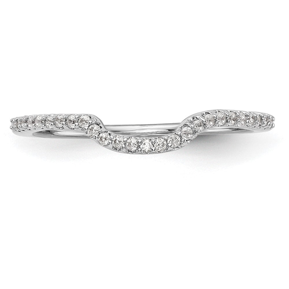 14K Weißgold Ehering mit Labor-gezüchteten VS/SI+ G+ Diamanten