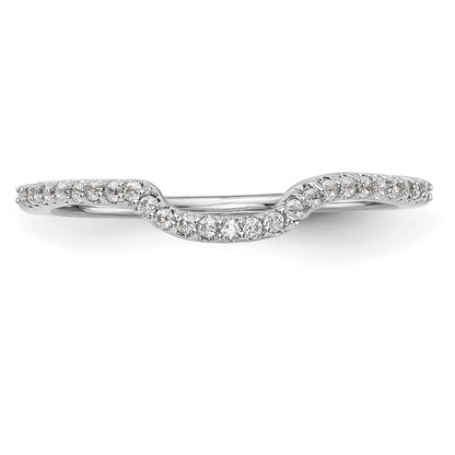 14K Weißgold Ehering mit Labor-gezüchteten VS/SI+ G+ Diamanten