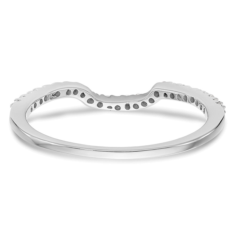 14K Weißgold Ehering mit Labor-gezüchteten VS/SI+ G+ Diamanten