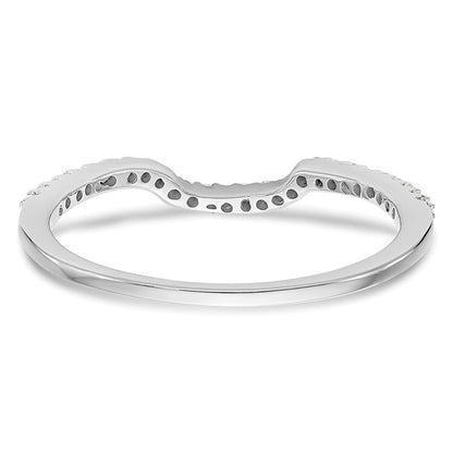 14K Weißgold Ehering mit Labor-gezüchteten VS/SI+ G+ Diamanten