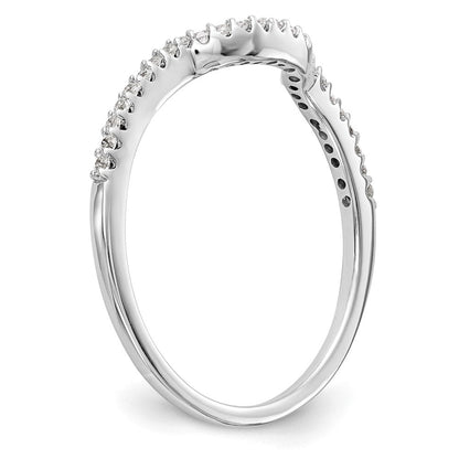 14K Weißgold Ehering mit Labor-gezüchteten VS/SI+ G+ Diamanten