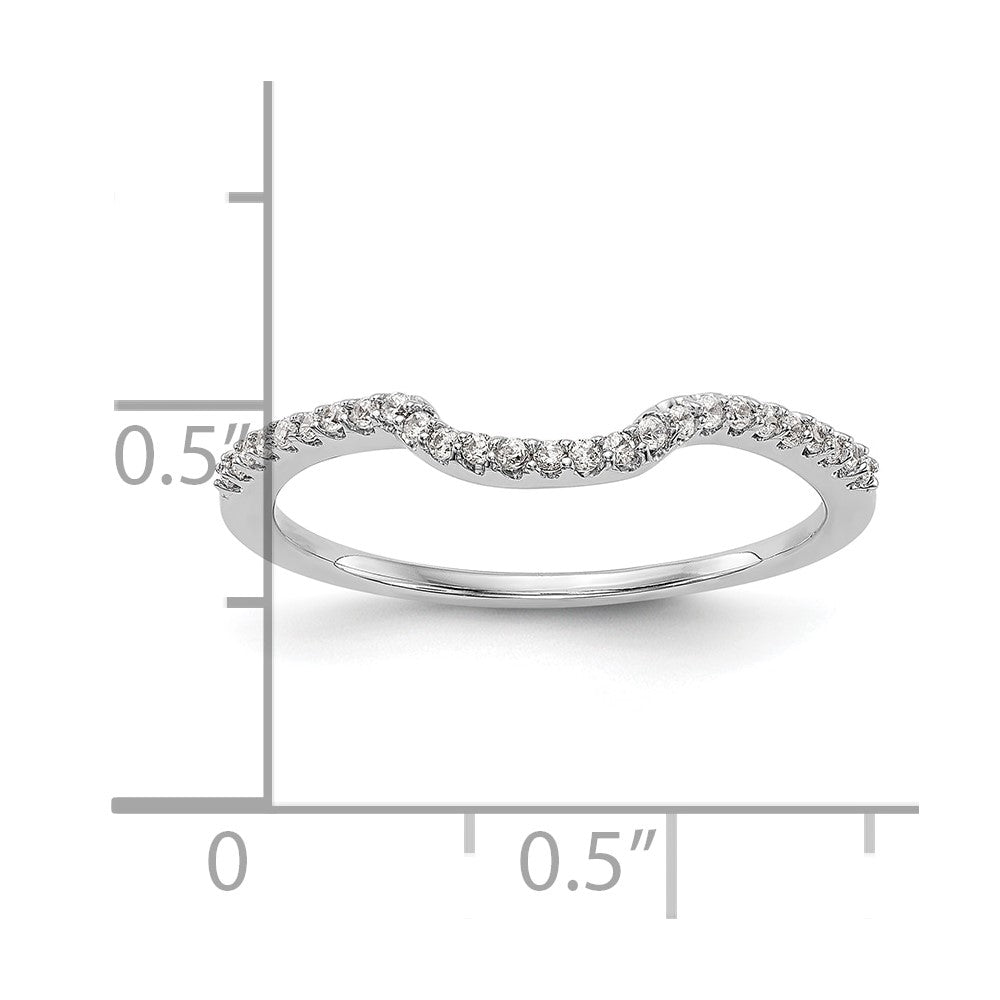 14K Weißgold Ehering mit Labor-gezüchteten VS/SI+ G+ Diamanten