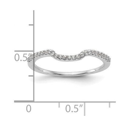 14K Weißgold Ehering mit Labor-gezüchteten VS/SI+ G+ Diamanten