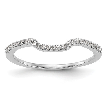 14K Weißgold Ehering mit Labor-gezüchteten VS/SI+ G+ Diamanten