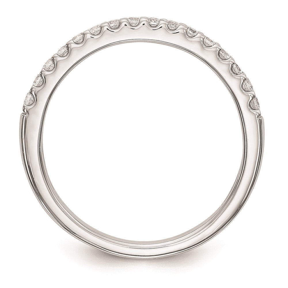 14K Weißgold Ehering mit natürlichen Diamanten