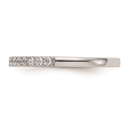 14K Weißgold Ehering mit natürlichen Diamanten