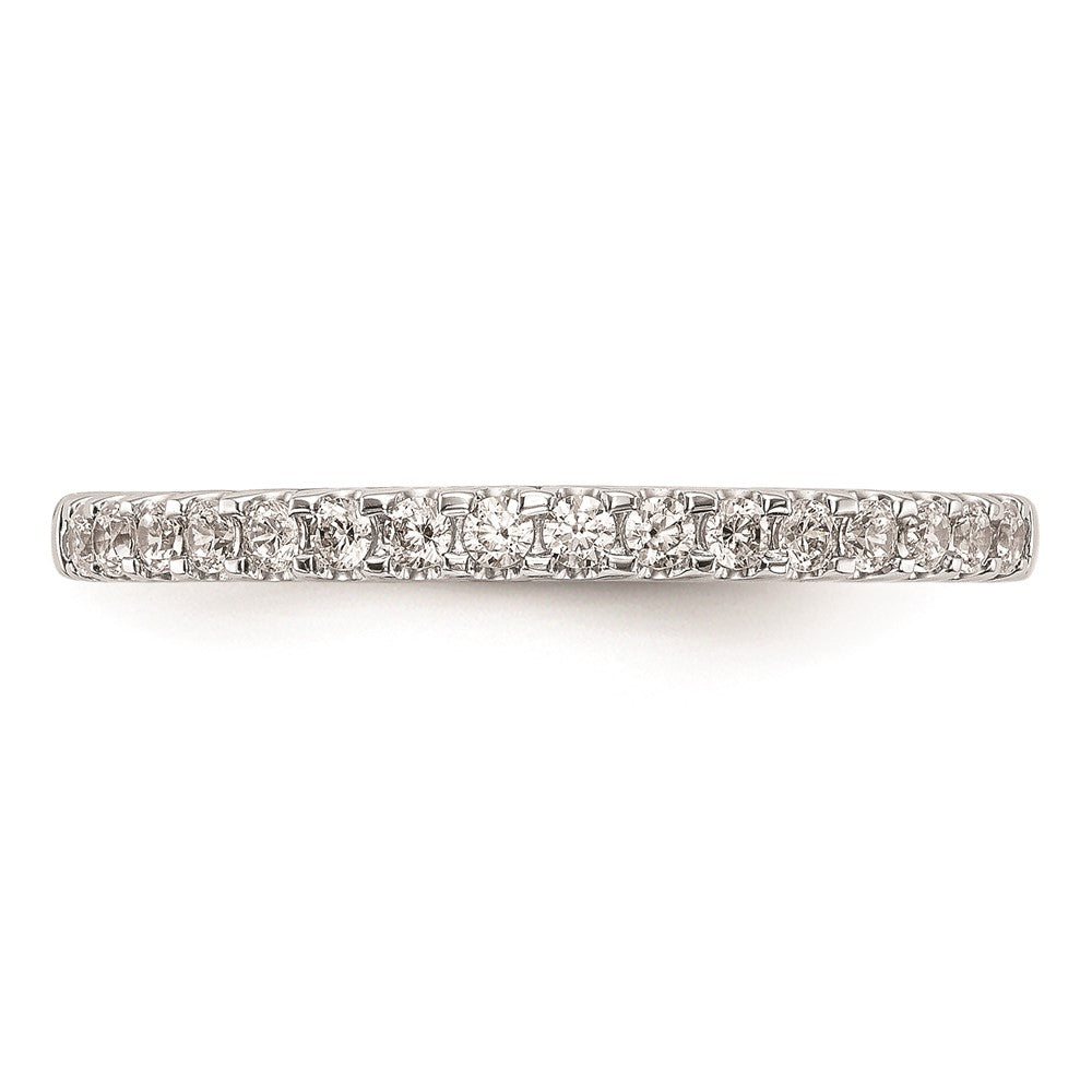 14K Weißgold Ehering mit natürlichen Diamanten