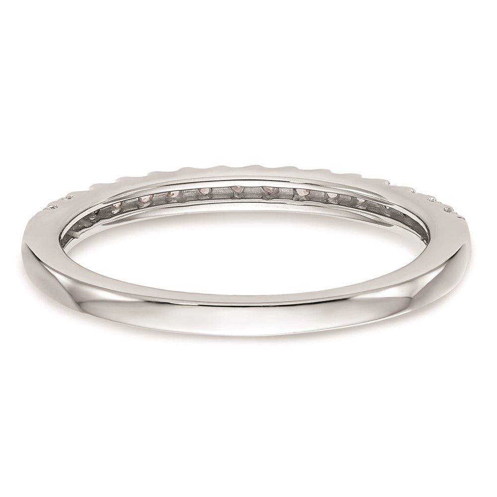 14K Weißgold Ehering mit natürlichen Diamanten