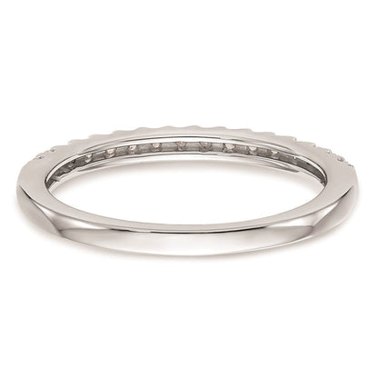 14K Weißgold Ehering mit natürlichen Diamanten