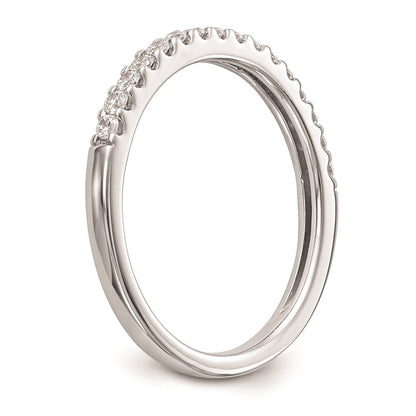 14K Weißgold Ehering mit natürlichen Diamanten