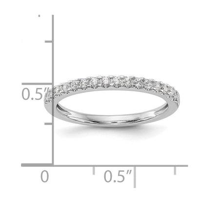 14K Weißgold Ehering mit natürlichen Diamanten