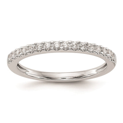 14K Weißgold Ehering mit natürlichen Diamanten