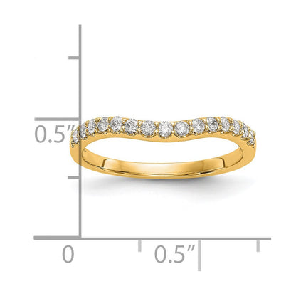 14K Gelbgold Diamant Ehering