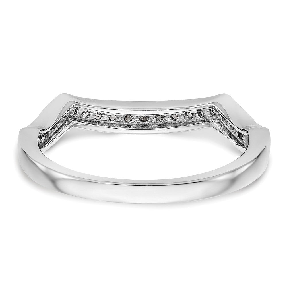 14K Weißgold Diamant-Trauring