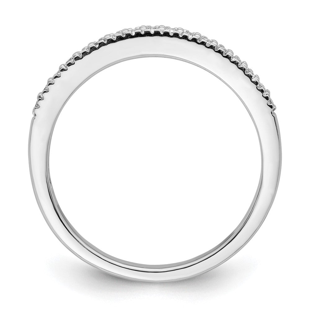 14K Weißgold Diamant-Trauring