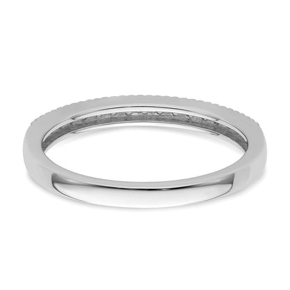 14K Weißgold Diamant-Trauring