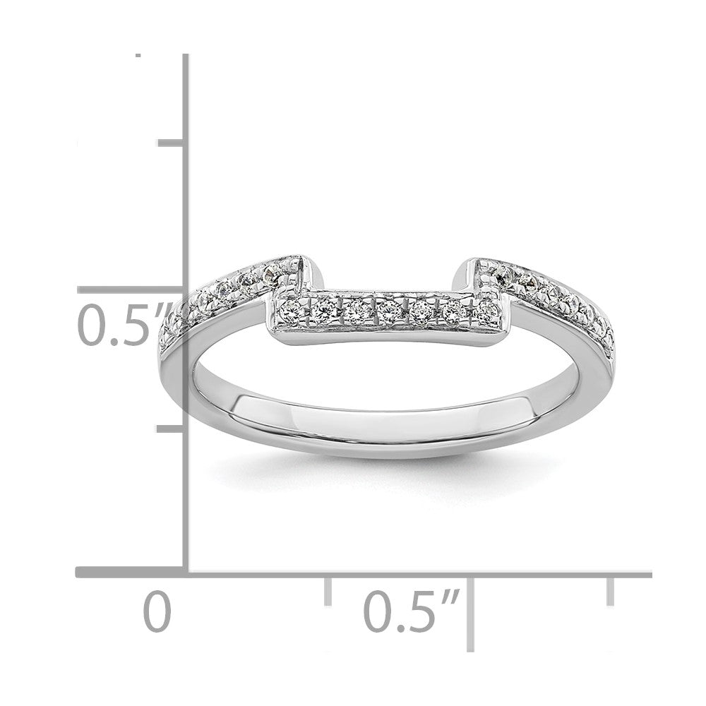 14K Weißgold Trauring mit natürlichen Diamanten