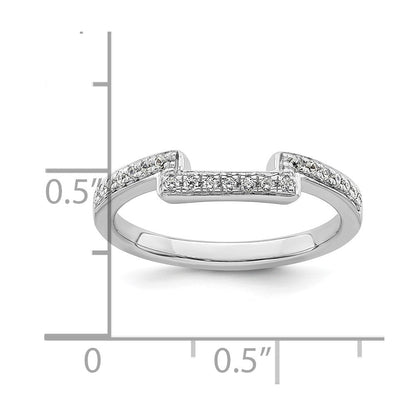 14K Weißgold Trauring mit natürlichen Diamanten
