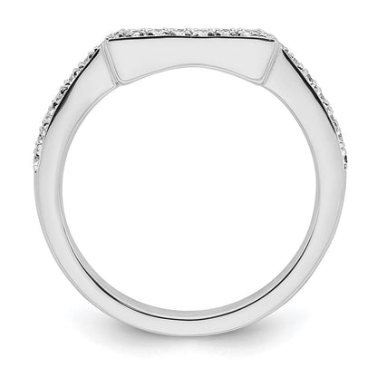 14K Weißgold Ehering mit natürlichen Diamanten