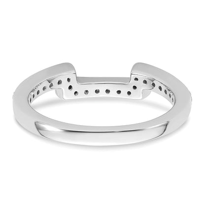 14K Weißgold Ehering mit natürlichen Diamanten