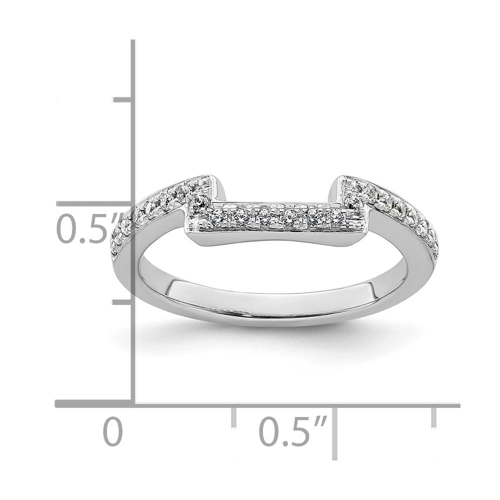 14K Weißgold Ehering mit natürlichen Diamanten