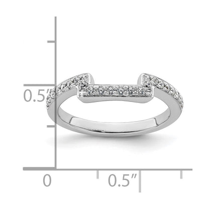 14K Weißgold Ehering mit natürlichen Diamanten