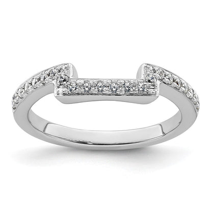 14K Weißgold Ehering mit natürlichen Diamanten
