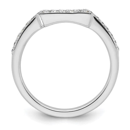 14K Weißgold Ehering mit natürlichen Diamanten