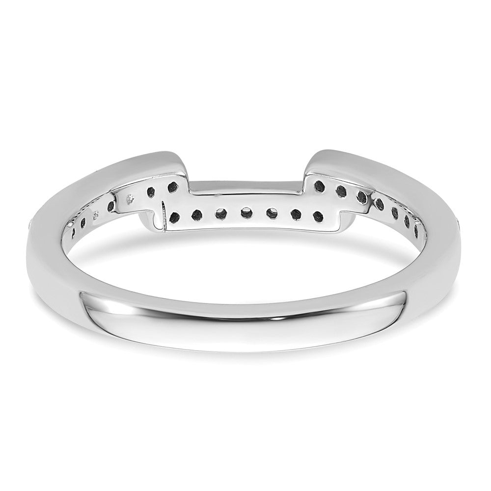 14K Weißgold Ehering mit natürlichen Diamanten