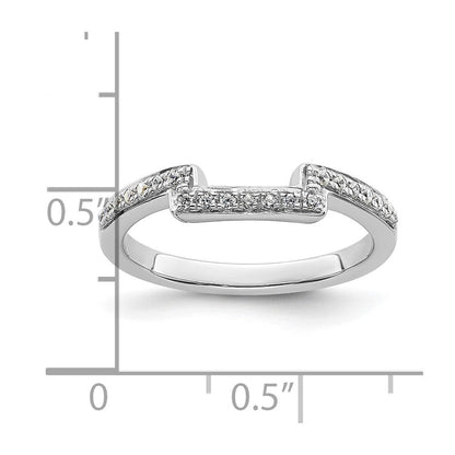 14K Weißgold Ehering mit natürlichen Diamanten