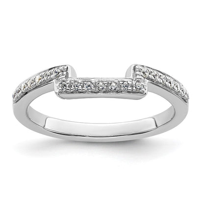 14K Weißgold Ehering mit natürlichen Diamanten