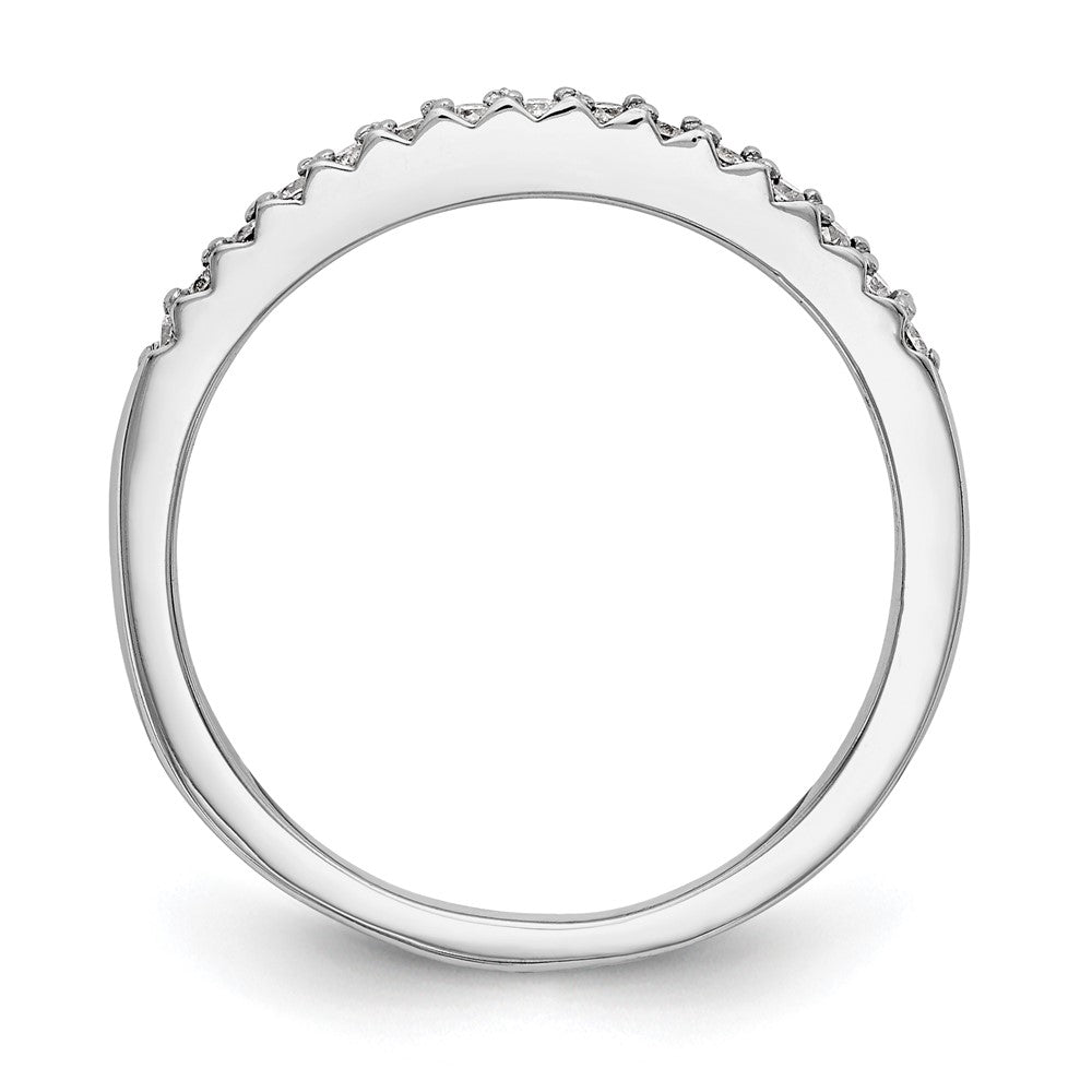 14K Weißgold Ehering mit natürlichen Diamanten