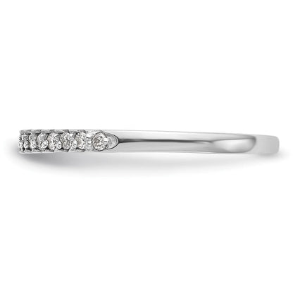 14K Weißgold Ehering mit natürlichen Diamanten