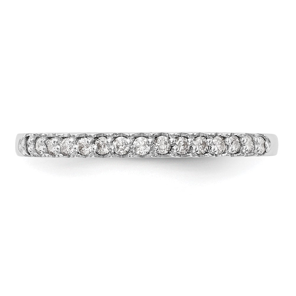 14K Weißgold Ehering mit natürlichen Diamanten