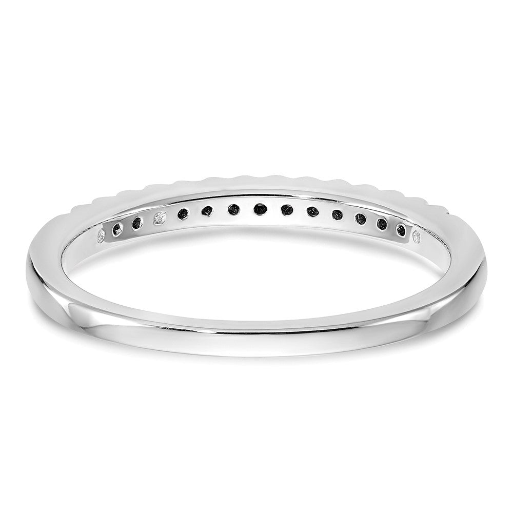 14K Weißgold Ehering mit natürlichen Diamanten