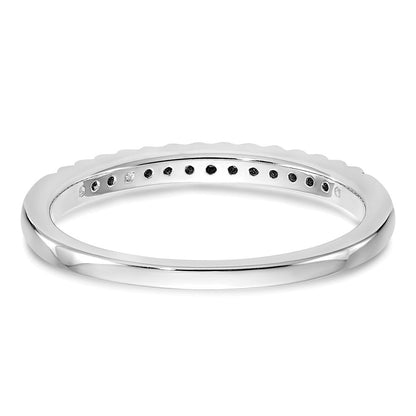 14K Weißgold Ehering mit natürlichen Diamanten