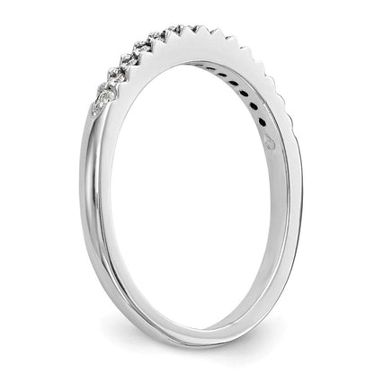 14K Weißgold Ehering mit natürlichen Diamanten