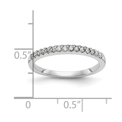 14K Weißgold Ehering mit natürlichen Diamanten