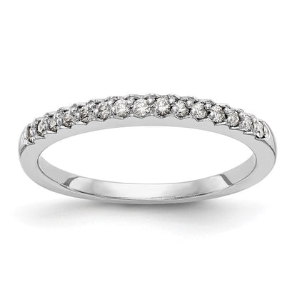 14K Weißgold Ehering mit natürlichen Diamanten