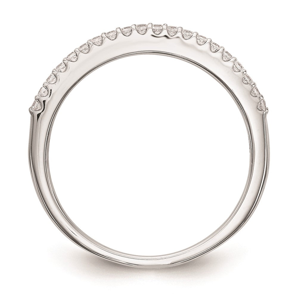 Ehering aus 14K Weißgold mit natürlichen Diamanten