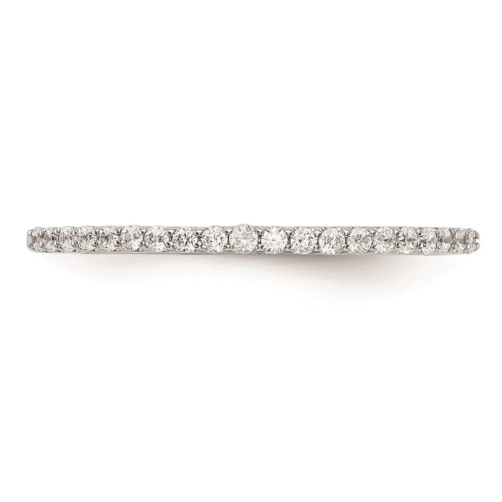 Ehering aus 14K Weißgold mit natürlichen Diamanten