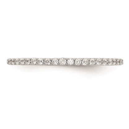Ehering aus 14K Weißgold mit natürlichen Diamanten