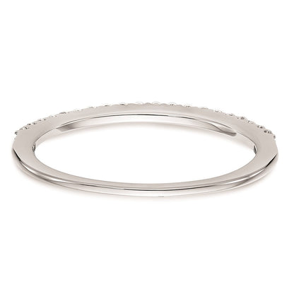 Ehering aus 14K Weißgold mit natürlichen Diamanten