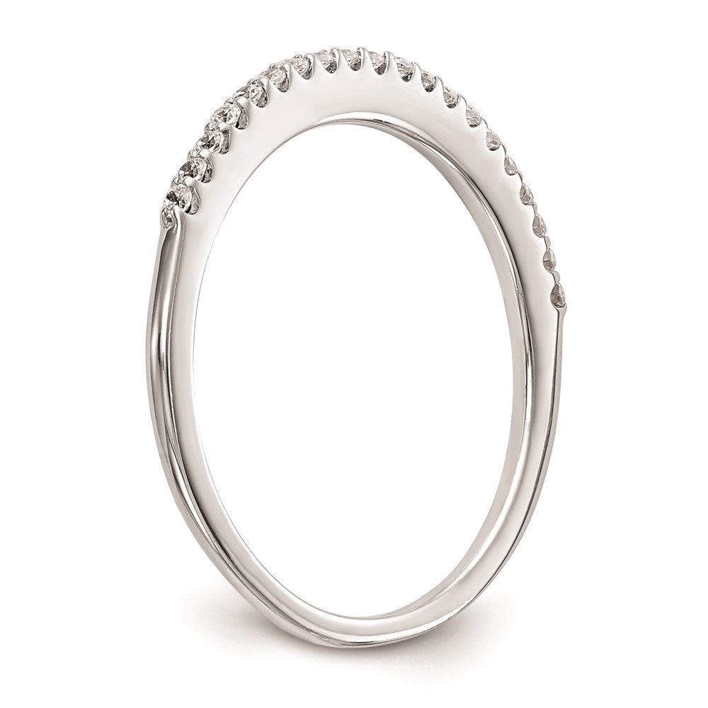 Ehering aus 14K Weißgold mit natürlichen Diamanten