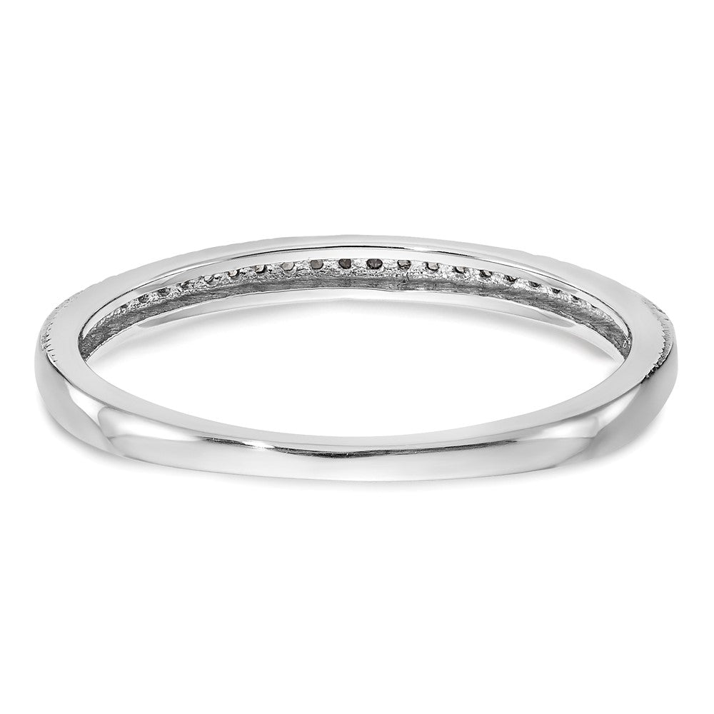 14K Weißgold Ehering mit natürlichen Diamanten
