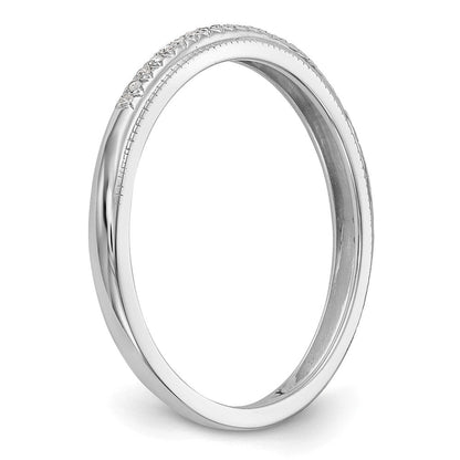 14K Weißgold Ehering mit natürlichen Diamanten