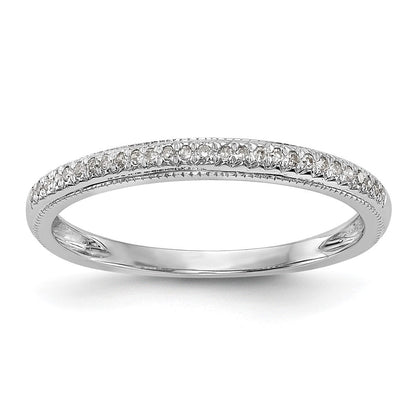 14K Weißgold Ehering mit natürlichen Diamanten