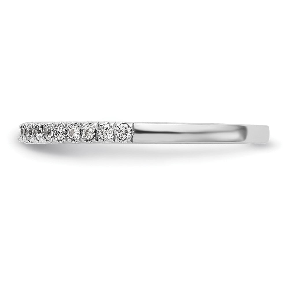 14K Weißgold Ehering mit natürlichen Diamanten